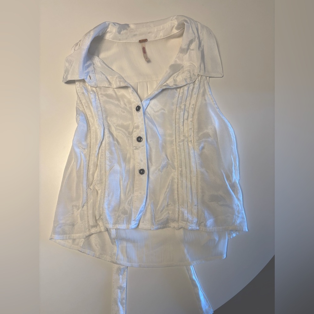 Free people sheer vest top size SM